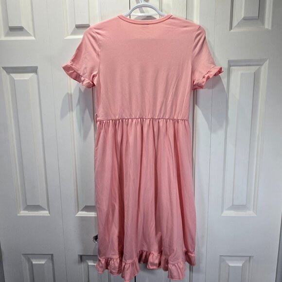 NWT Tween Girl Pink Casual Dress – Size 11-12 Years - Picture 2 of 5